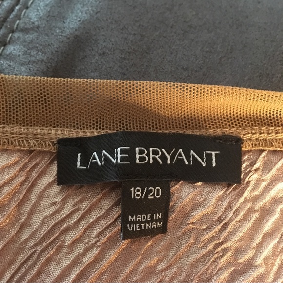 Lane Bryant Gold Crinkle Shell with NWT necklace - Picture 5 of 8